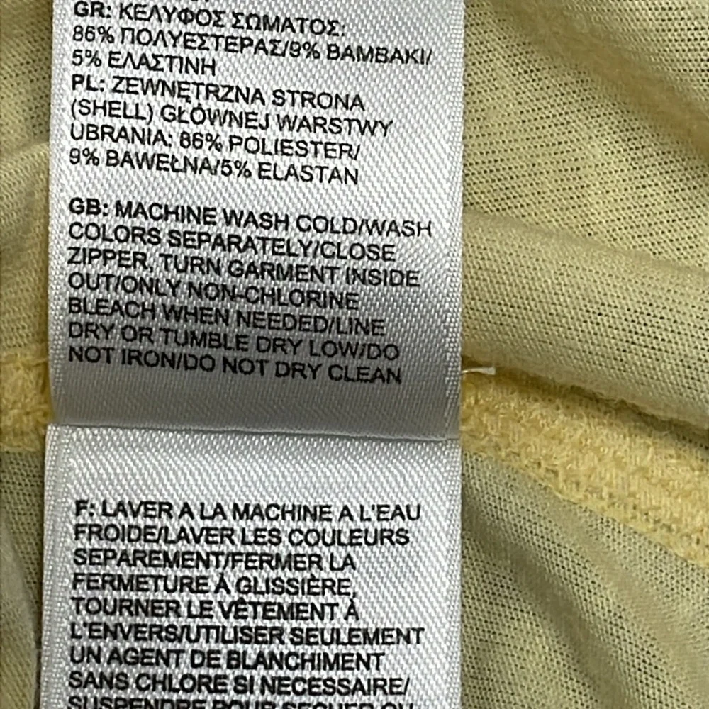 The North Face V-Neck Slub Cap Sleeve Tee Yellow M - Picture 10 of 12
